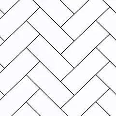 undefined - Papel Tapiz Adhesivo De Espiga Blanco Y Negro Impermeable Para Cocina Y Baño