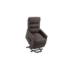 undefined - Sillón Reclinable de Lino para Cine en Casa Con Elevación Eléctrica Carrera Latitude