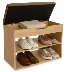DKO DESIGN SAS - Mueble Organizador Zapatero-baúl 43x60x30 Madera/mocca