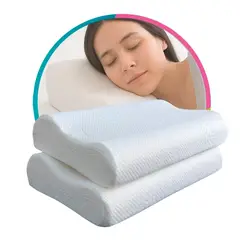 HOGARETO - Set X 2 Almohadas Cervical Memory Foam
