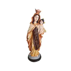 PLINI - Figura Vírgen Del Carmen Gold 38Cm Resina Hecho A Mano