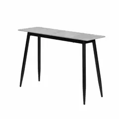 MUEBLES FIOTTI - Mesa Consola Resistente a Rayones Gris Acilius 40x120x83 cm