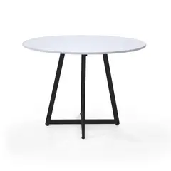 HOGAR VENECIA - Mesa de Comedor Redonda Malawi 76x105x105 Blanca