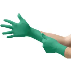 undefined - Guante Verde Nitrilo Desechables Touchntuff Caja Talla 8