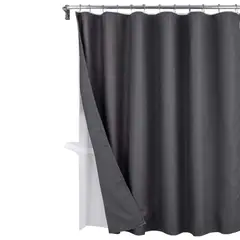 undefined - Cortina Baño Ducha 100% Impermeable con Iman y Forro