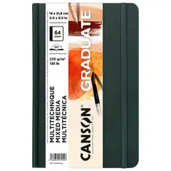 CANSON - Cuaderno Graduate 21.6x14cm 220g Natural C31200l034