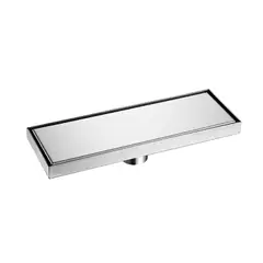 INKORPORAR - Rejilla Sifon de Piso Invisible Borde Slim de 30x10 Cuadrada Acero Inoxidable