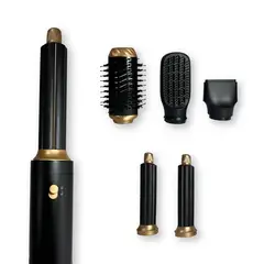 MERTEC - Cepillo Secador Multifuncional 5 En 1 Mt-039b Negro