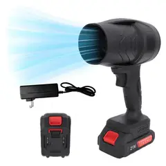 52 BITS - Sopladora de Aire Eléctrica Potente Recargable Portátil 36V Negro
