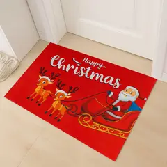 GENERICO - Tapete Navideño Alfombra Decorativa Antideslizante 38x58 cm