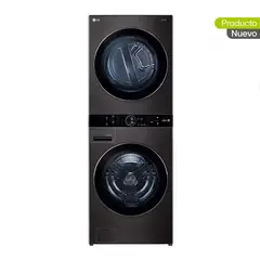 LG - Torre de Lavado Secado 25kg/22kg Aid Inverter Negra