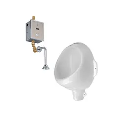 INKORPORAR - Kit Orinal Quant Entrada Superior +Fluxómetro Sensor Infrarojo Para Orinal Funciona Con Pilas Regulares Aa-Incluye Kit Conexión Consumo 4 l/ciclo