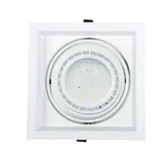 undefined - Dl5201 Ar-111 B Kardan Ar-111 de 1 Foco Cuadrado Blanco para Bombilla Led Ar-111 Garantia de 1 Año