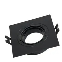 undefined - Bala Cuadrada Basculante Negra Con Socket Gu-10en Policarbonato Dl32n Ip20