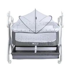 EBABY - Cuna Mecedora Aura – Eb754 Gris