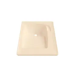 FIRPLAK - Lavadero 48X51 Cm Brillante Con Flauta Marfil