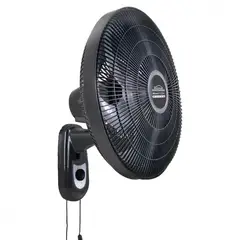 HOME ELEMENTS - Ventilador Pared 18" Negro Rejilla Plástica