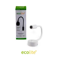 ECOLITE - Aplique Led de Lectura 3w Luz Calida Color Blanco Lampara