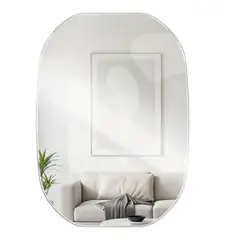 ENERGY PLUS - Espejo Adhesivo Pared Acrílico Ovalado 50x70 cm