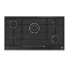 GE PROFILE - Estufa Empotrable 5 Puestos 91x52 cm Gas Propano Vidrio Negro Pgp95emnny0