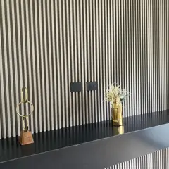 ALMACORA - Paneles Wpc para Pared Bancal Plata 16 x 2.5 x 290 cm