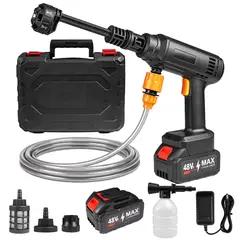 ENERGY PLUS - Hidrolavadora Portátil Inalámbrica 2 Baterías Alta Presión