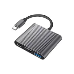 undefined - Hub USB C Adaptador Multipuerto 3 en 1 para Macbook Windows