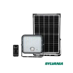 SYLVANIA - Reflector LED Jeta Solar 4800 Lúmenes con Sensor Movimiento 3 Colores de Luz