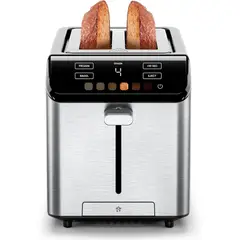 CHEFMAN - Tostadora Digital De Dos Rebanadas Con Pantalla Táctil Y Ranuras Extra Anchas