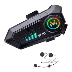 GENERIC - Auriculares Bluetooth Impermeables Con Intercomunicador Para Casco De Motocicleta