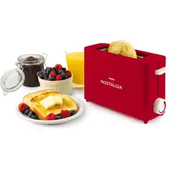 NOSTALGIA - Tostadora MyMini De Una Rebanada Compacta Con Función Bagel
