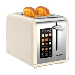 MECITY - Tostadora Me City 2 Rebanadas Pantalla Táctil 120V 825W Color Neutro