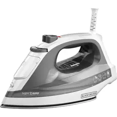 BLACK+DECKER - Plancha A Vapor Compacta Con Suela De Acero Inoxidable