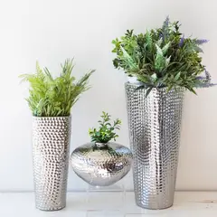 MARRES - Jarrón Budapest 25 cm Plata