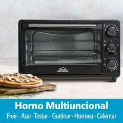 HOME ELEMENTS - Horno Multifuncional 5 En 1 23l Negro 1800w