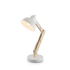 ILUMAX - Lámpara de Escritorio 1 Luz E27 Blanco