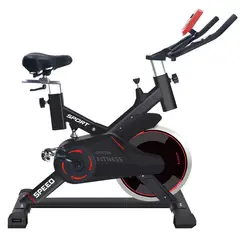 GYMAX - Bicicleta Spinning Ajustable Pro Volante Es-7702b