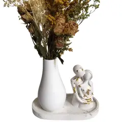 undefined - Centro de Mesa Decorativo Familia Abrazada 4 Piezas