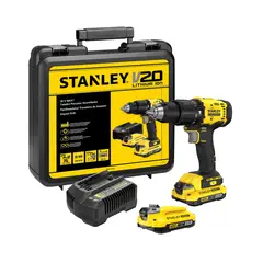 STANLEY - Taladro Percutor 1/2 Pulgada 20v 2 Baterías 2Ah