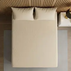 MY HOME STORE - Semijuego Sábana Cashmere – Beige King