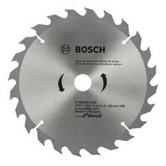 BOSCH - Disco Sierra Circular Eco 184mm 7 1/4 Pulgadas 24D