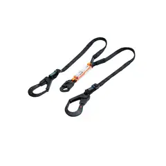 EPI - Eslinga de Detención de Caídas En y Dieléctrica Graduable Con Aislamiento En Un Gancho de 21mm Al Medio y 2 Ganchos de 55mm En Cada Brazo. (incluye Funda Protectora Reata)