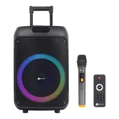 JALTECH - Cabina de Sonido 30w Rms Recargable Con Micrófono Bt 12 "