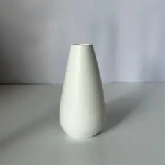 undefined - Jarrón Decorativo Pera Blanco 9x15cms