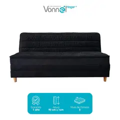 undefined - Sofácama Europeo Marca Vonnel 120x180 Cm Negro