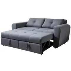 PLUMA HOME - Sofacama Brasil Moderno y Elegante Gris 2 Puestos Multifuncional
