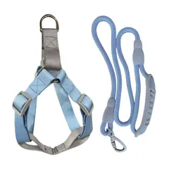 INTERPET - Arnés Pectoral Con Trailla 120 cm - Colores Pastel