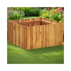 GENERICO - Cama de Jardin en Madera de Acacia Color Natural