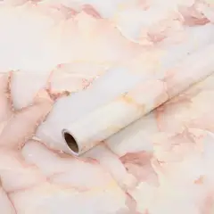 ART3D - Papel Adhesivo Mármol Rosa Para Encimeras Y Decoración