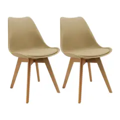 OR DESIGN - Set x2 Sillas Joly Beige